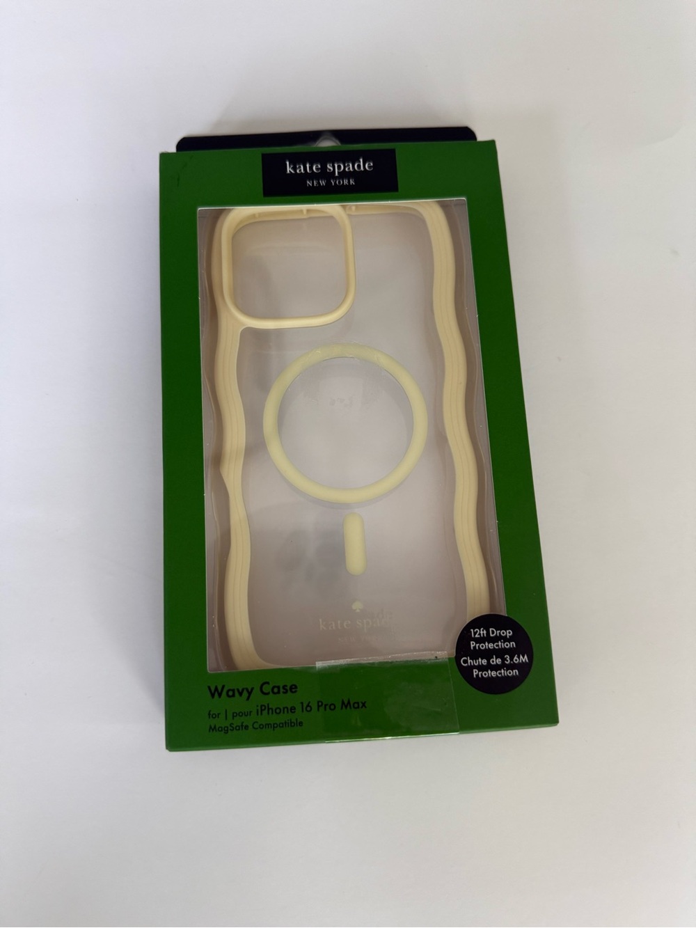 kate spade Wavy MagSafe iPhone Case in Pale Yellow
